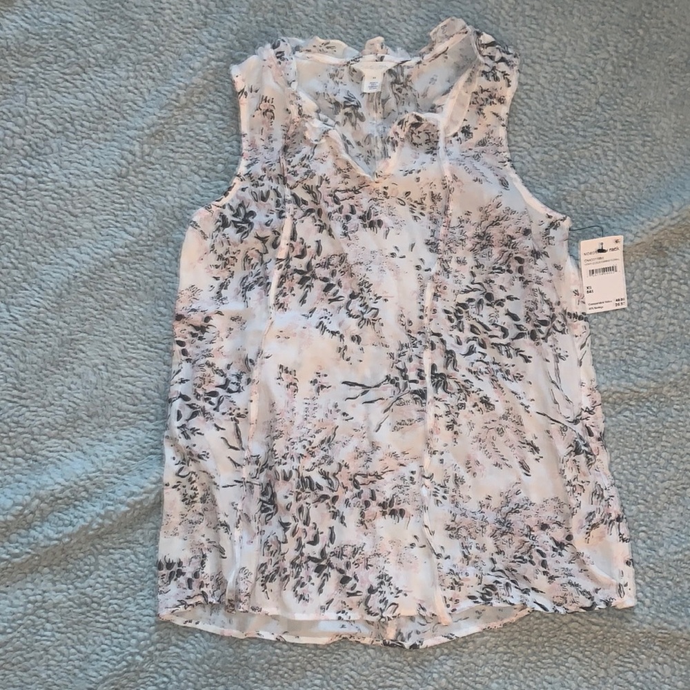 Caslon sleeveless top xs